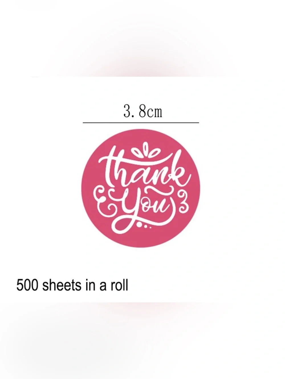 Thank You Stickers Roll 1.5 Inch Assorted Small Business Packaging